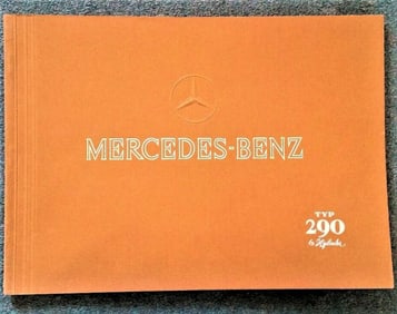 1936 Mercedes-Benz automobile color catalog rare