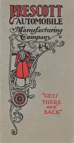 c.1902 Prescott steam automobile ephemera catalog rare