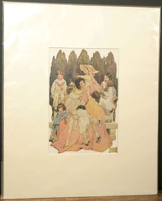 antique lithograph print Jessie Willcox Smith