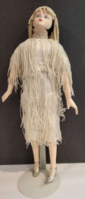 vintage porcelain Art Deco flapper doll