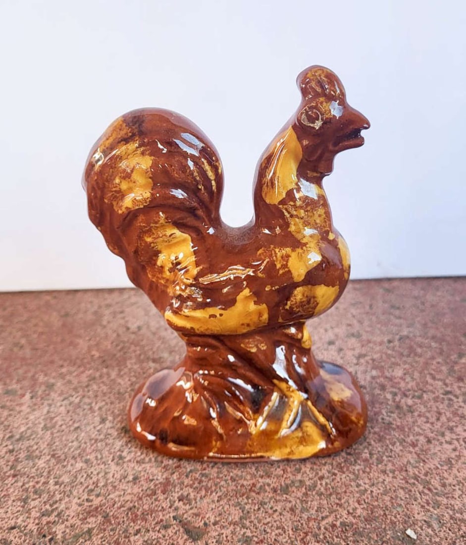 vintage redware Lester Breininger animal statue (1 of 8)