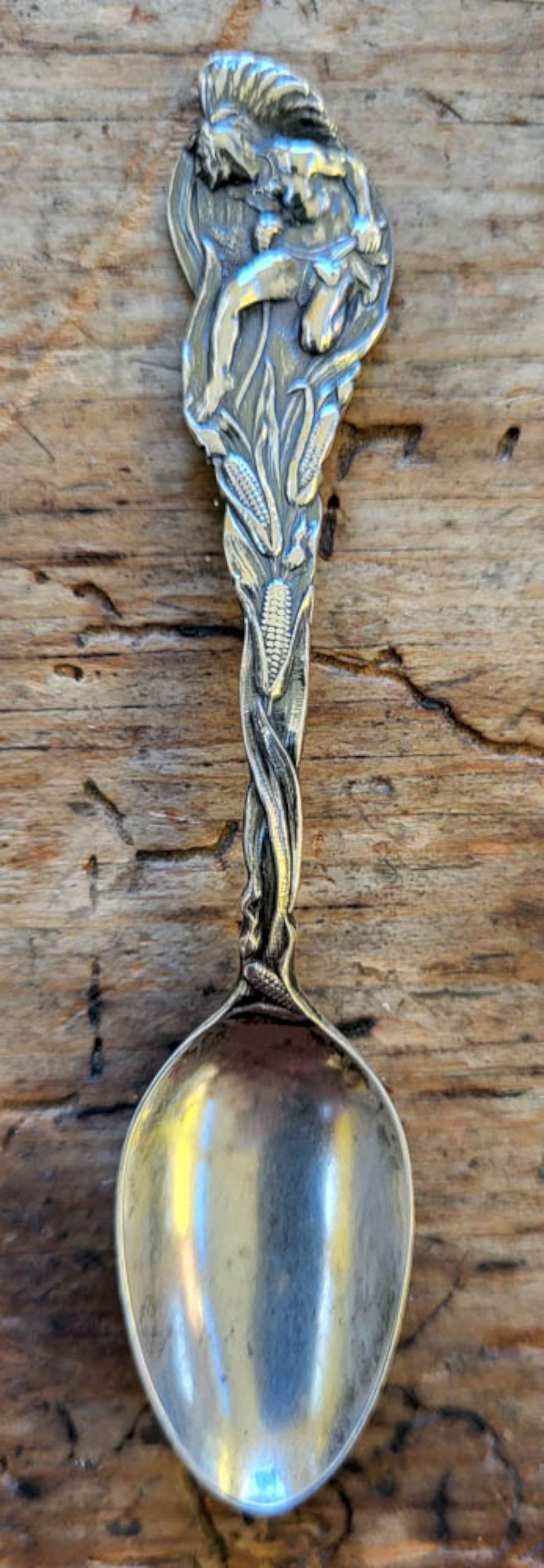 vintage Native American Sterling silver spoon (1 of 7)