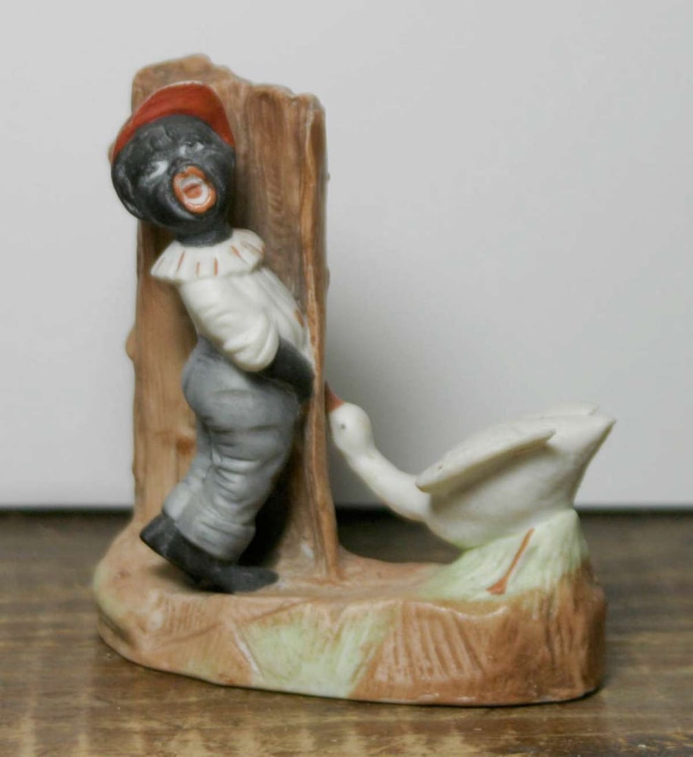 antique Black Americana bisque statue (1 of 6)