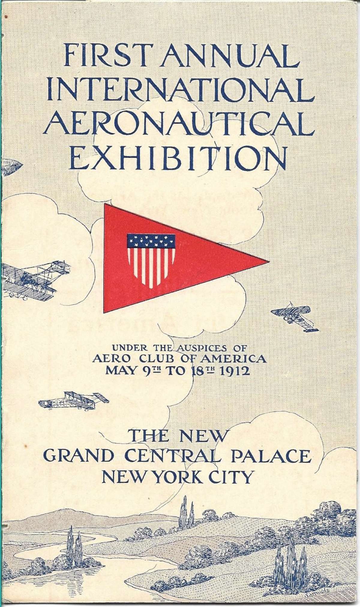 1912 aviation ephemera program (1 of 9)