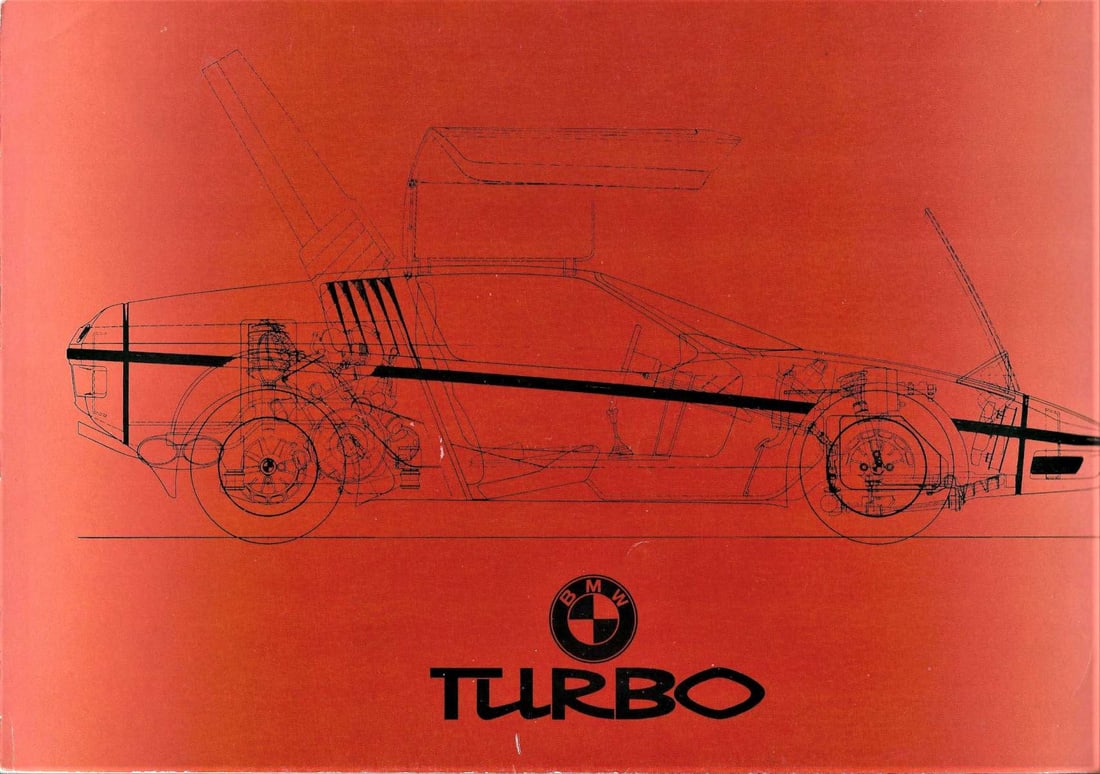 BMW experimental Turbo supercar brochure rare (1 of 6)