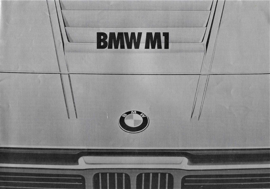 BMW M 1 Supercar brochure rare (1 of 5)