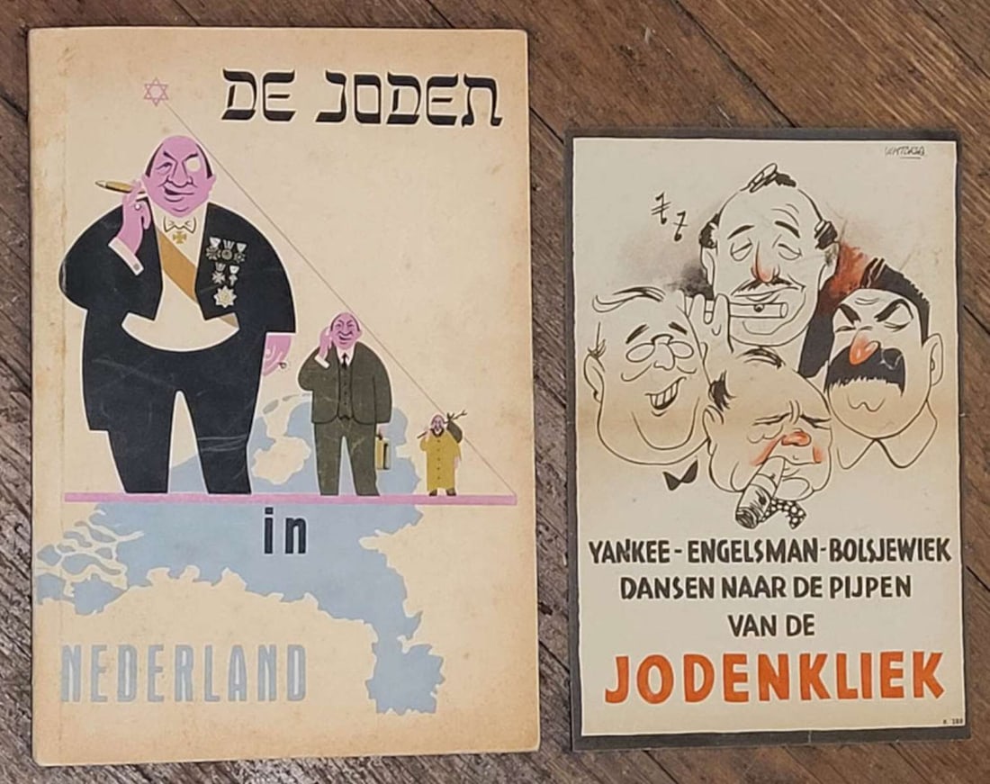 two Dutch antisemitic WWII propaganda (1 of 16)