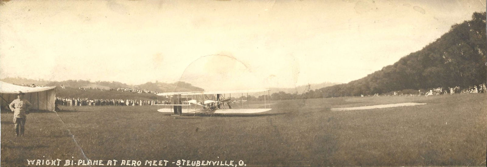 1910 Wright airplane Ohio aviation meet photograph (1 of 3)
