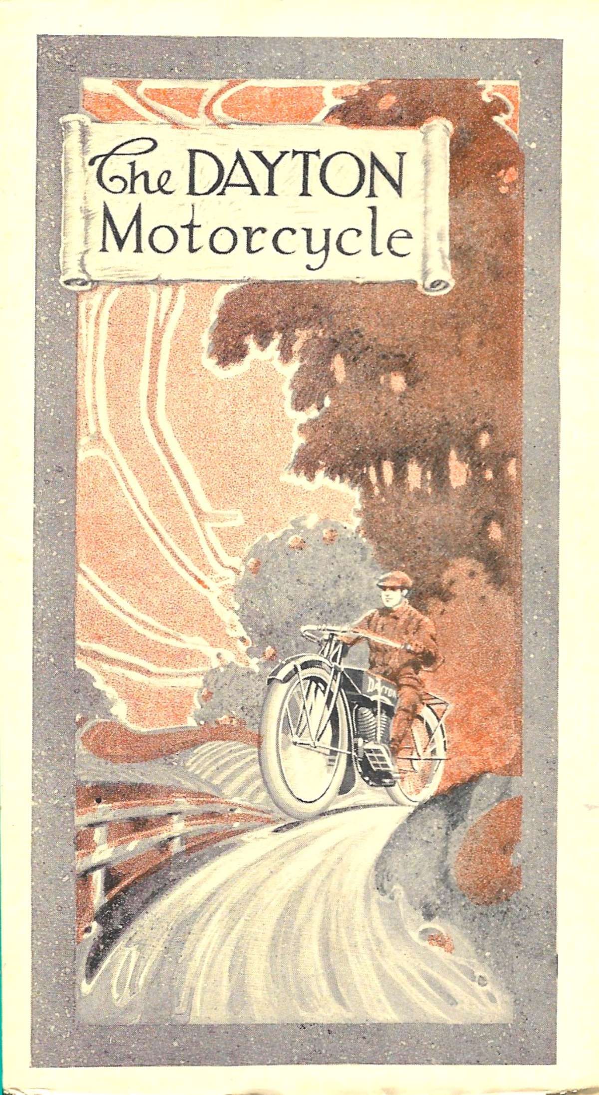 1914 Dayton motorcycle folding booklet American made (1 of 5)