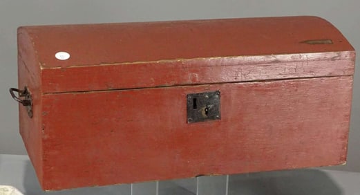 antique Primitive or Early American trunk