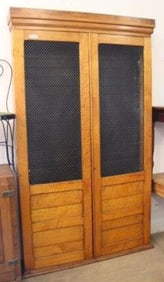 stunning antique Maple display cupboard