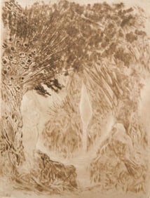 MCM etching signed J. Levendosky