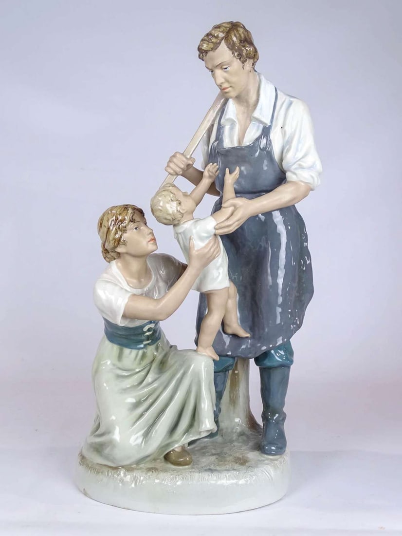 HUGE vintage Royal Dux porcelain figural grouping (1 of 5)