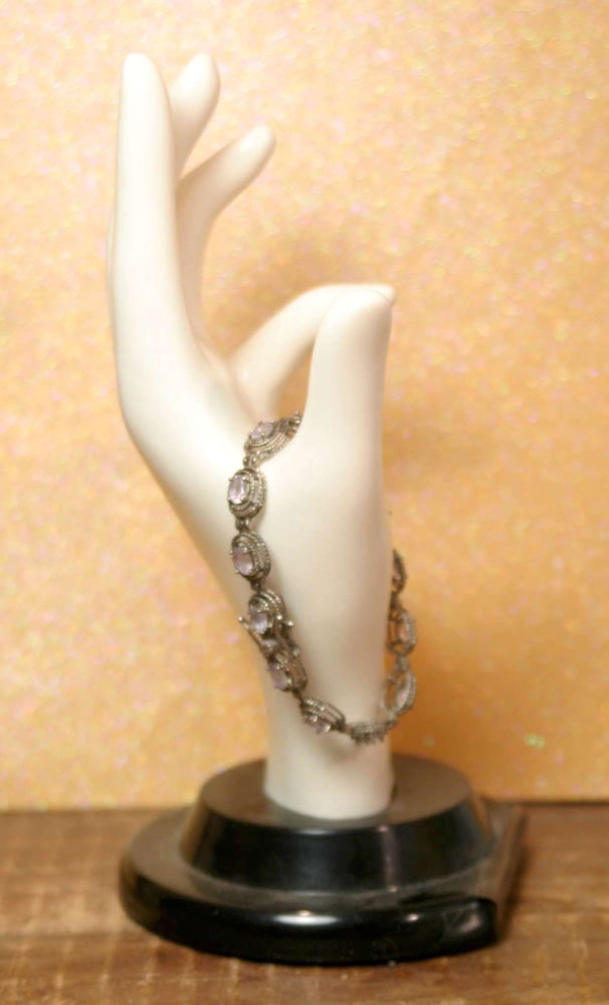 vintage estate jewelry: Sterling bracelet (1 of 9)