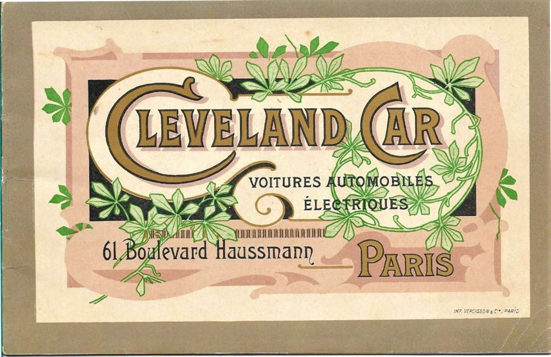 antique ca. 1902 electric automobile catalog ephemera (1 of 10)