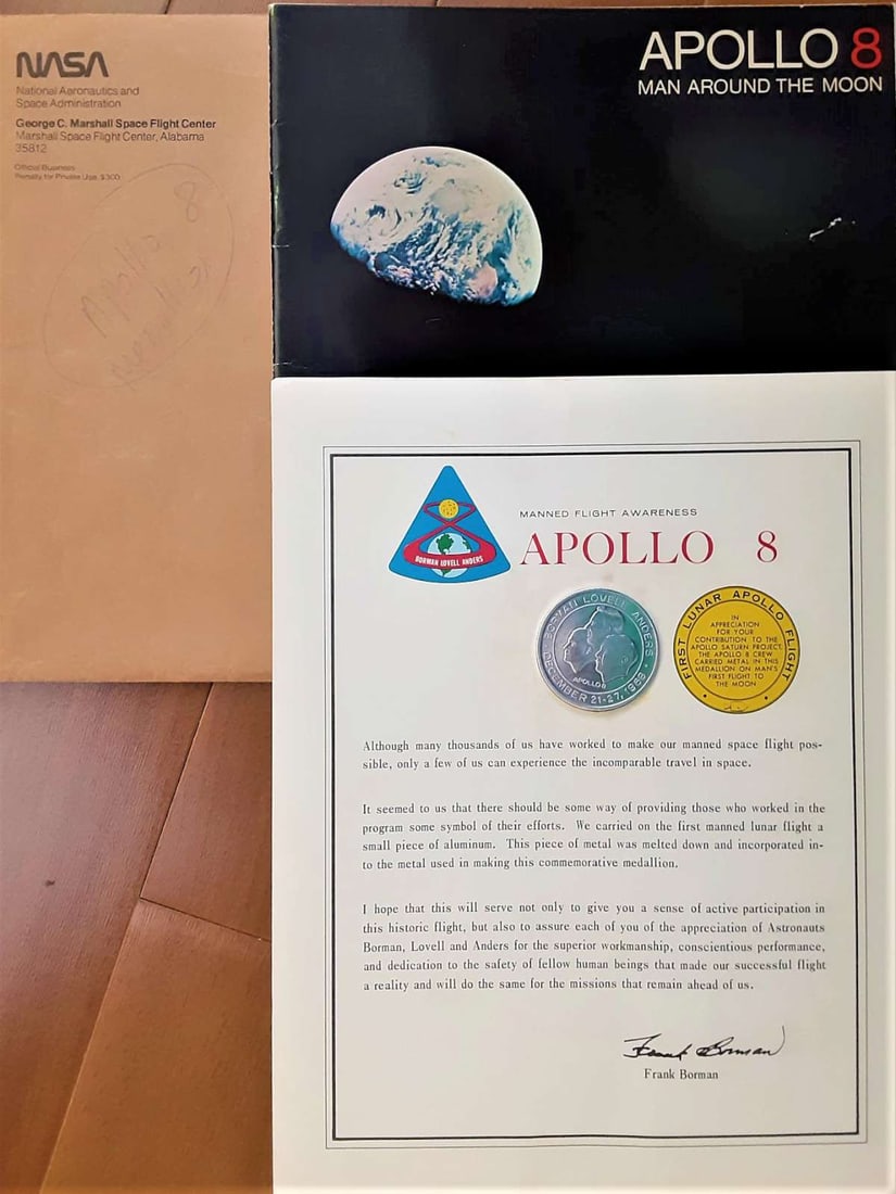 space Apollo 8 medal lot 1968 (1 of 7)