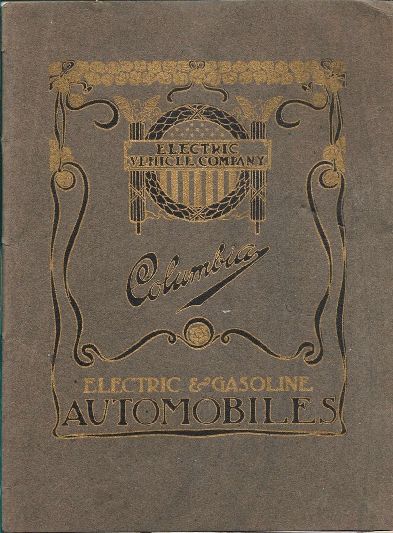 1904 electric automobile Columbia catalog plus extra (1 of 10)