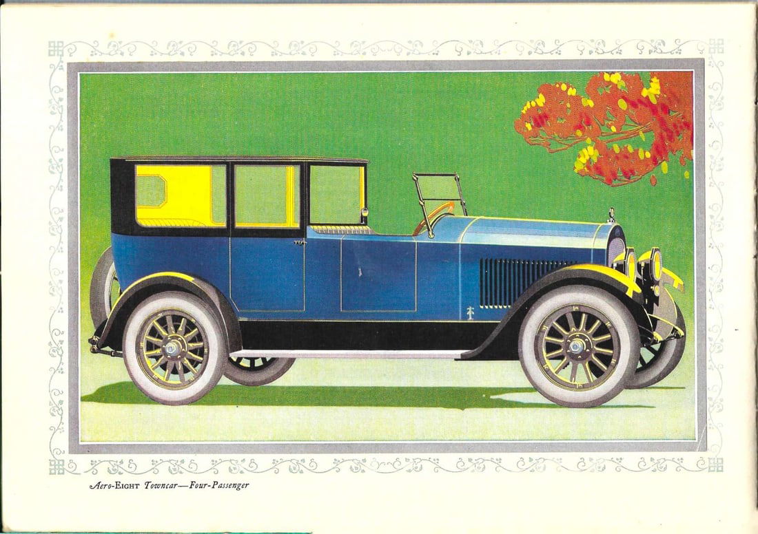 1920 automobile color catalog Art Deco (1 of 7)