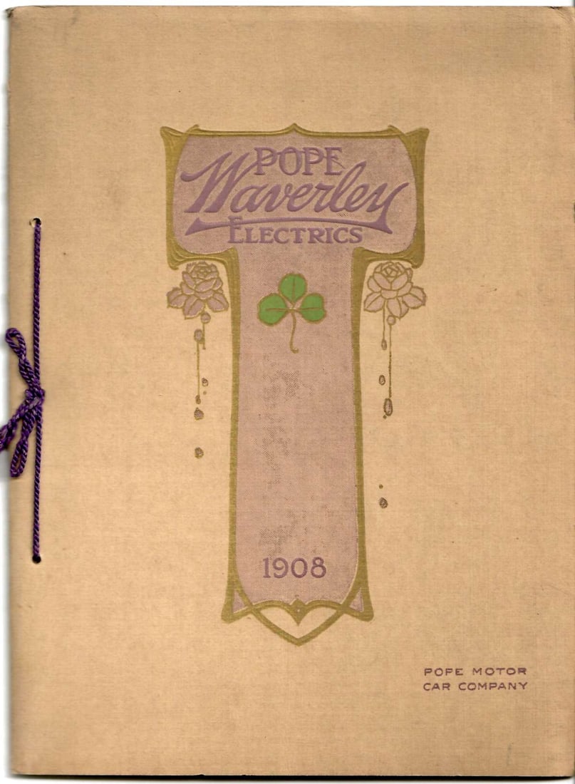 1908 Pope Waverly electric automobile catalog (1 of 7)