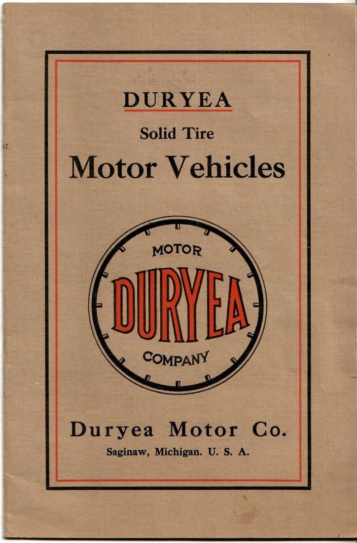 1908 Duryea automobile sales catalog rare (1 of 10)