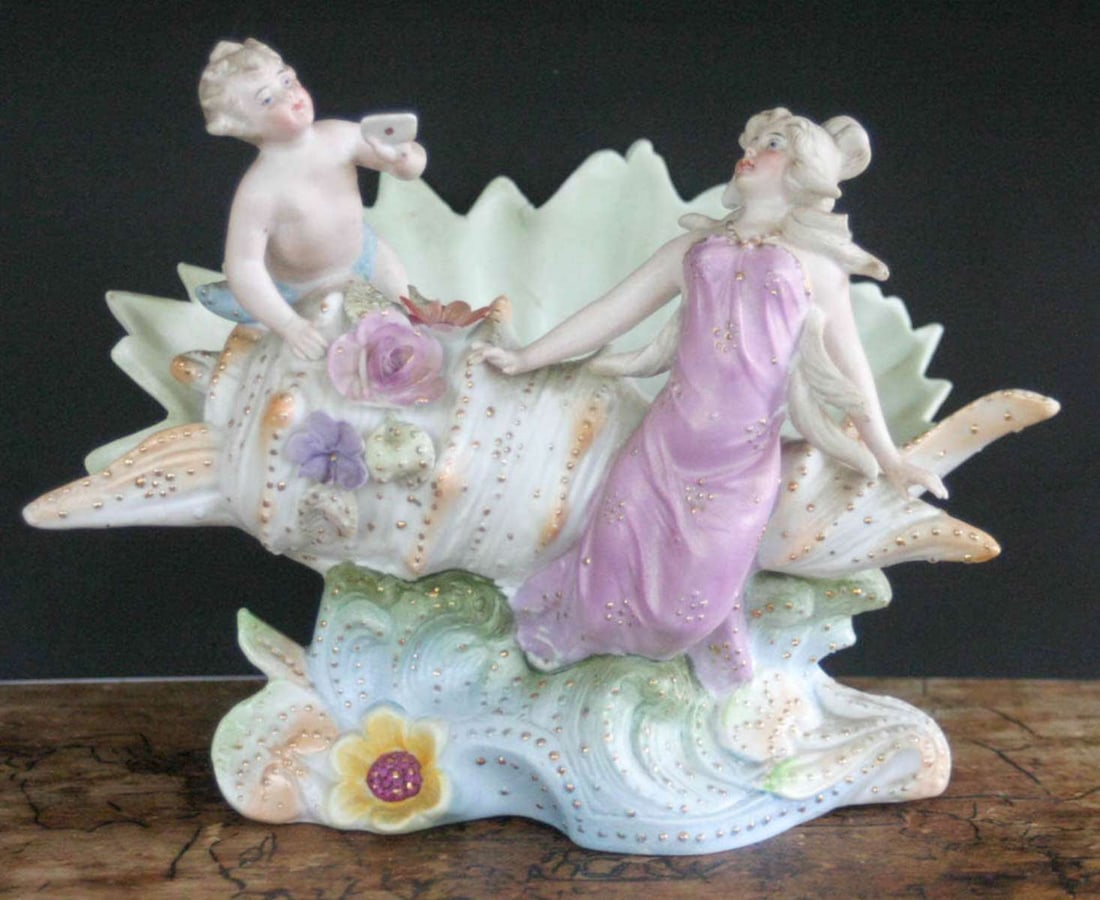 large antique bisque figural piece (1 of 9)