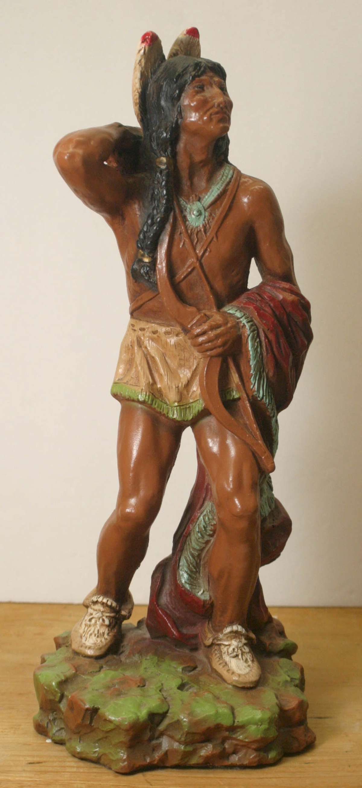 vintage Native American figural statue (1 of 15)
