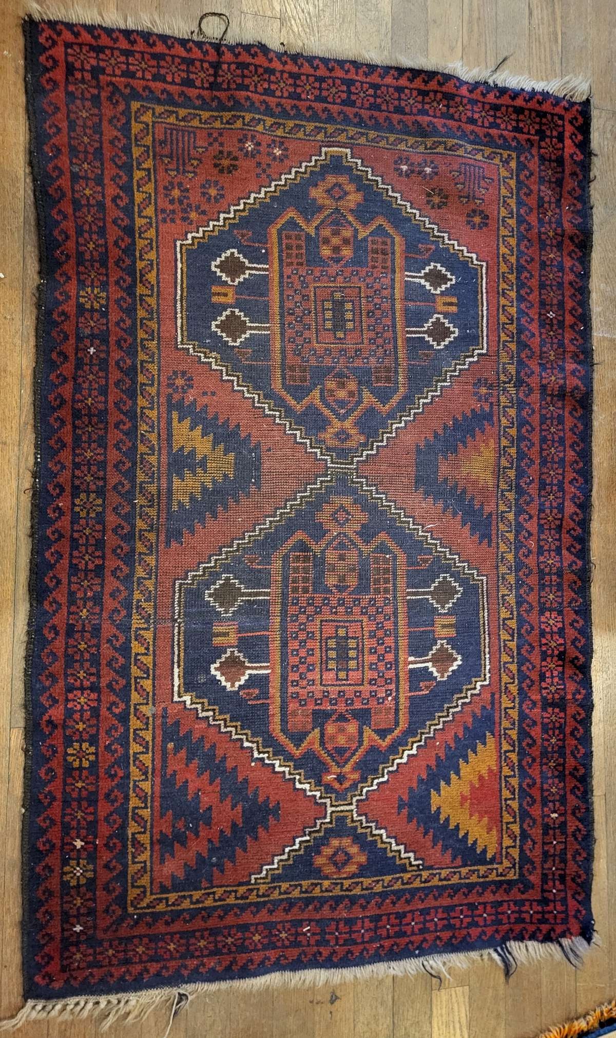 antique Afghan or Persian area rug (1 of 4)