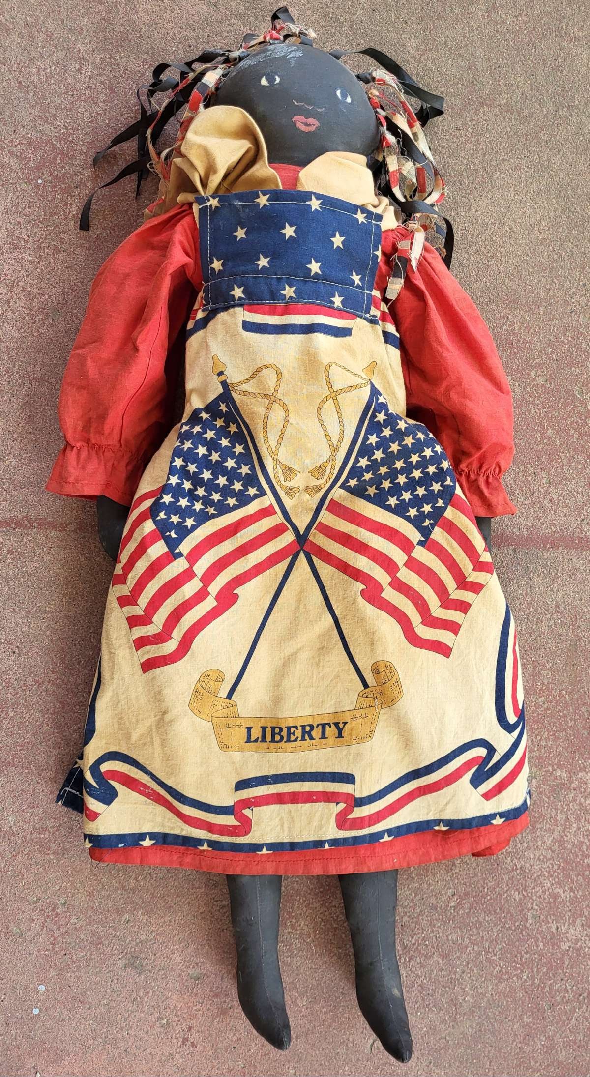 vintage Black Americana Folk Art doll (1 of 7)