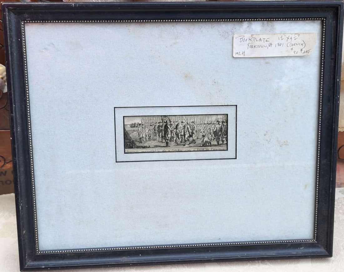 antique Revolutionary War Virginia engraving (1 of 7)