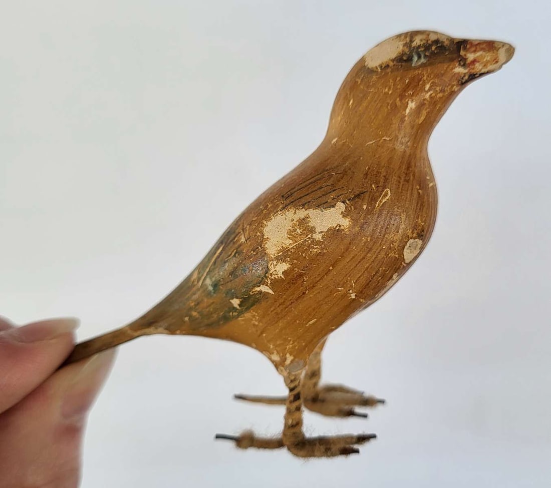 vintage Folk Art carved bird (1 of 5)
