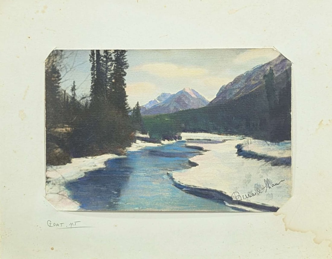 antique George Bernard Shaw original painting (1 of 6)