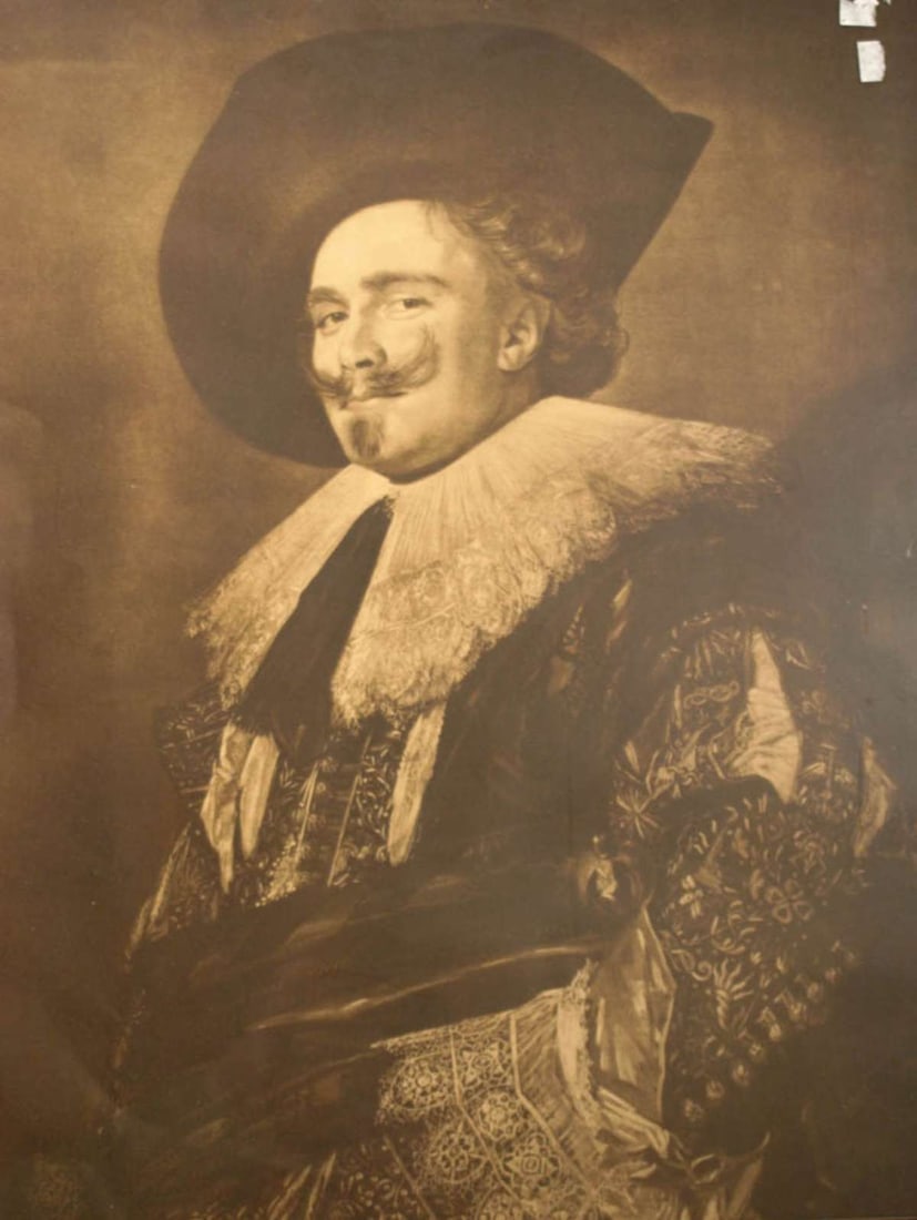 antique framed Rembrandt portrait (1 of 13)