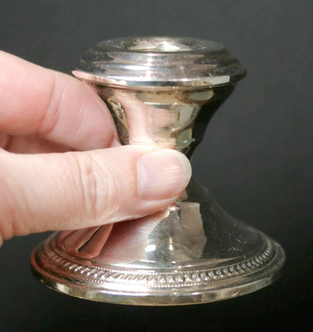 antique Sterling candlestick (1 of 5)