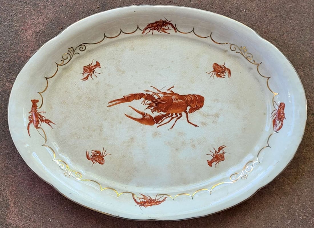 large antique Sevres lobster platter (1 of 8)