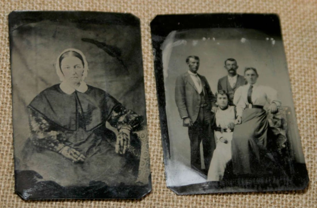 pair antique tintype photographs (1 of 6)