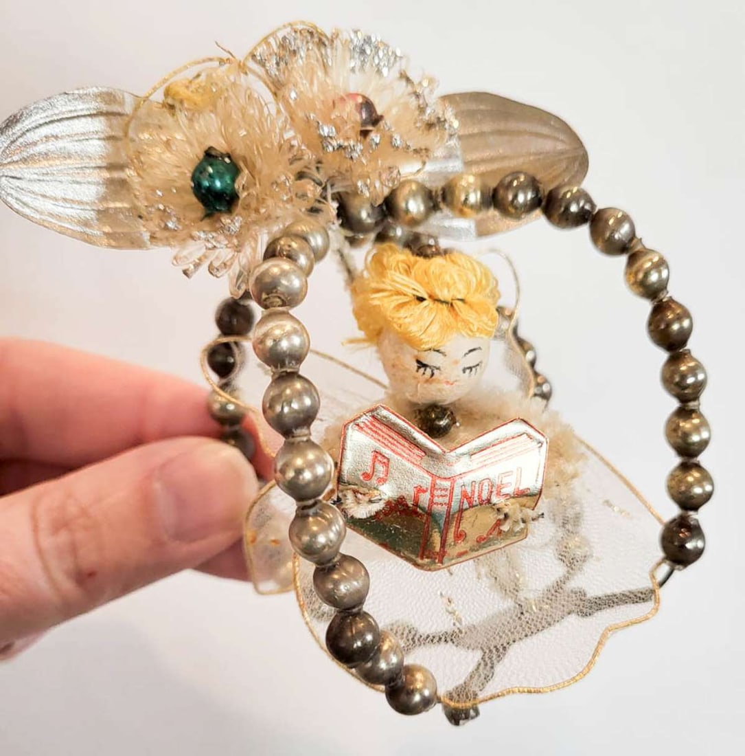 vintage Christmas tree ornament Angel (1 of 5)