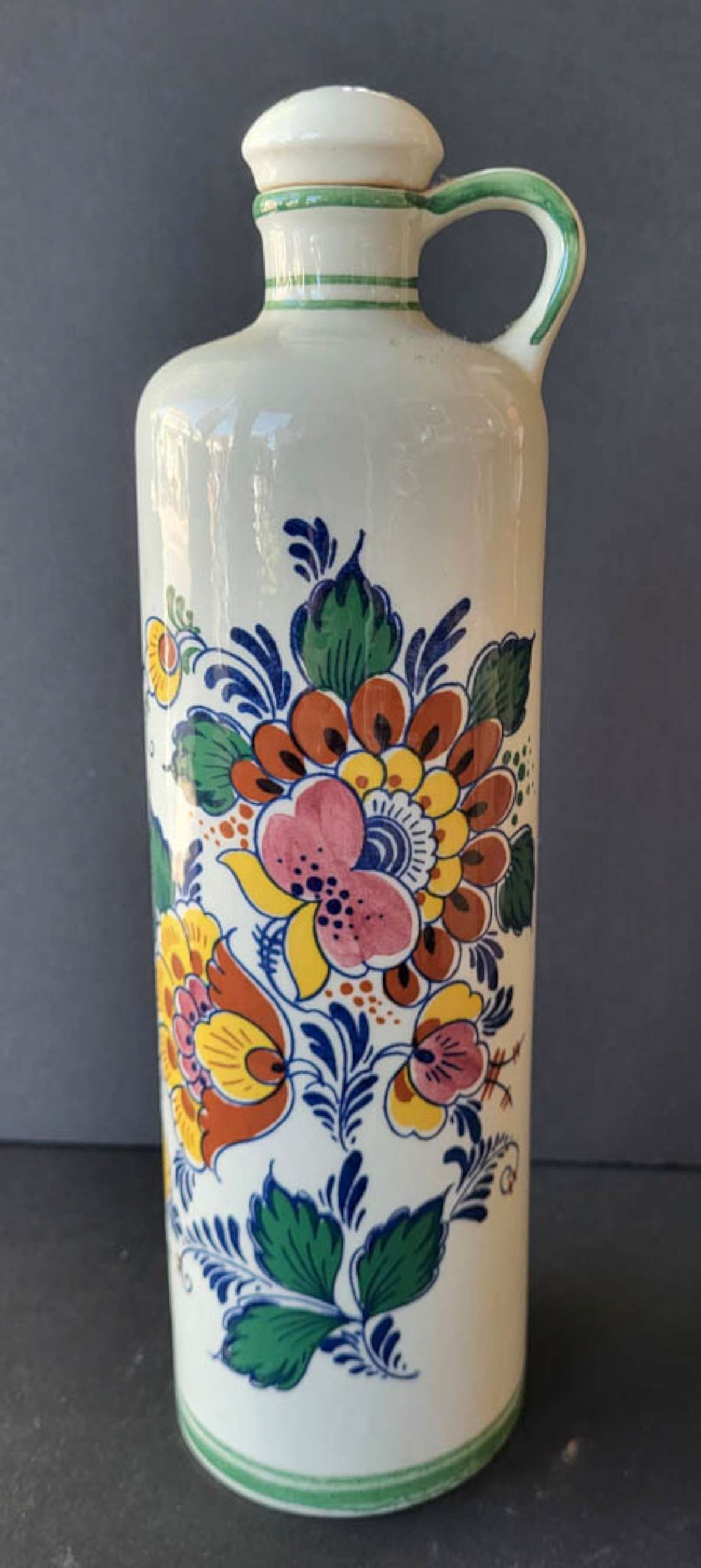 vintage Delft porcelain liquor bottle (1 of 6)