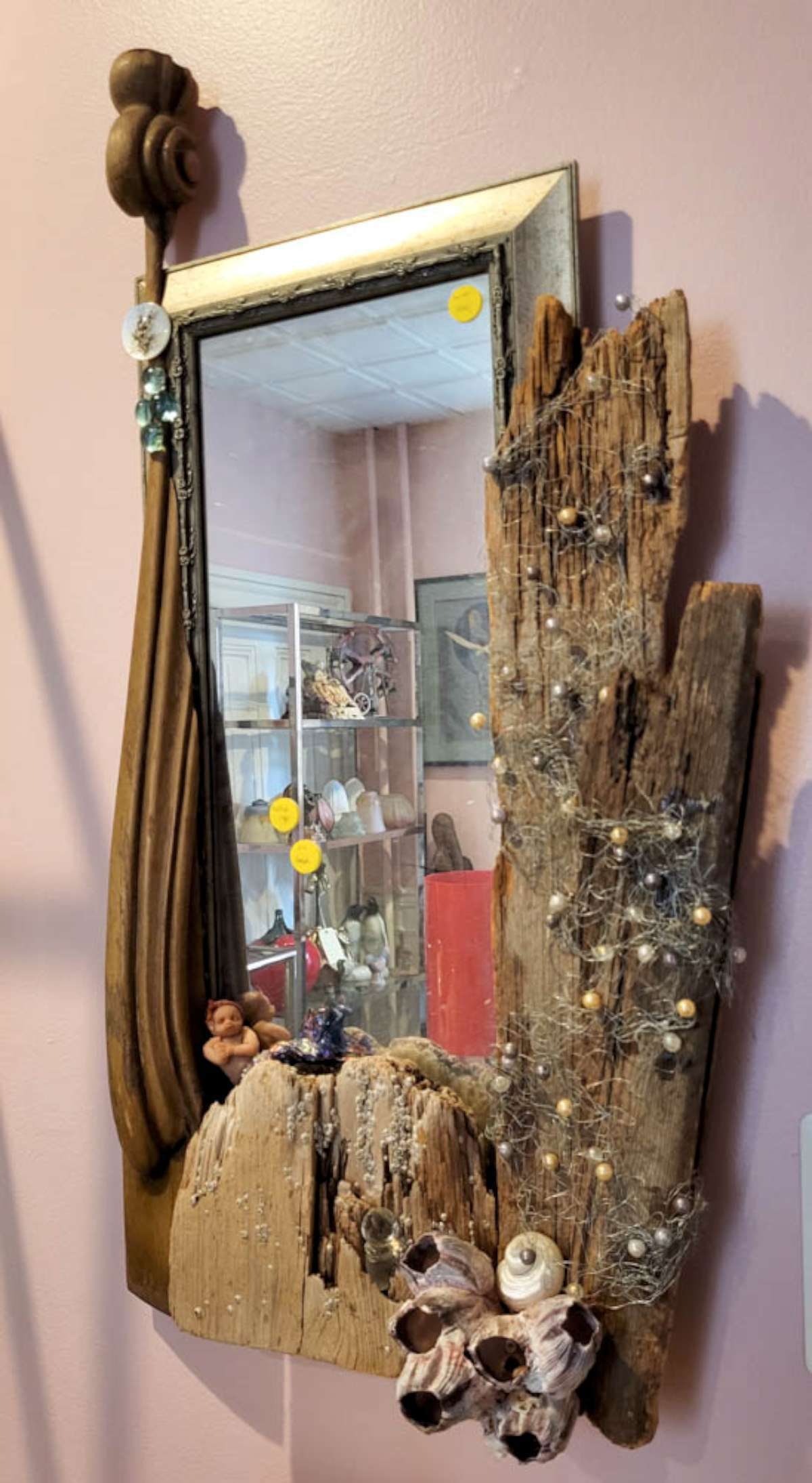 vintage listed artist designed wall mirror (1 of 10)