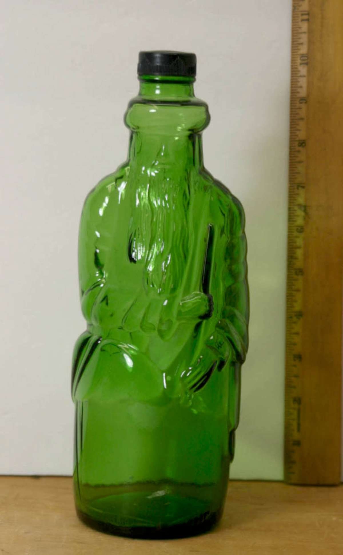 vintage or antique colored glass bottle (1 of 10)