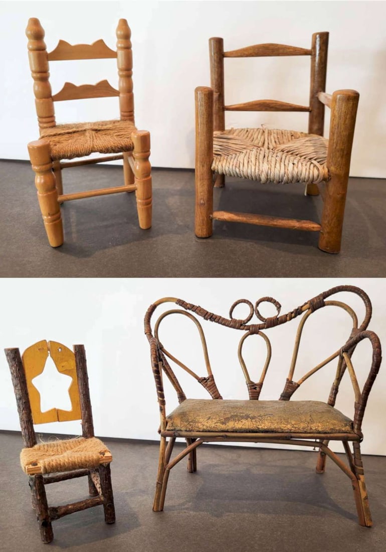 miniature vintage and antique doll furniture (1 of 20)