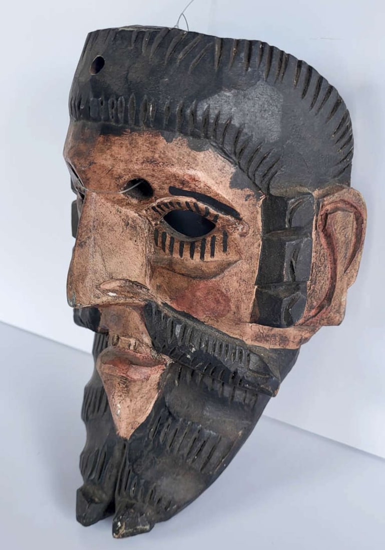 vintage Mexican Folk Art mask (1 of 7)