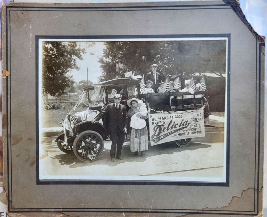 antique cabinet photograph ice cream store ad (1 of 6)