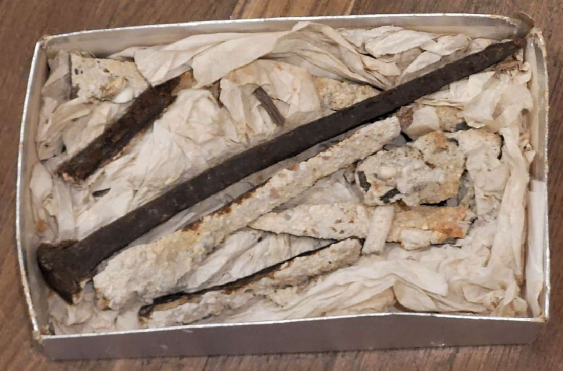 antique wrought iron ship nail (1 of 7)