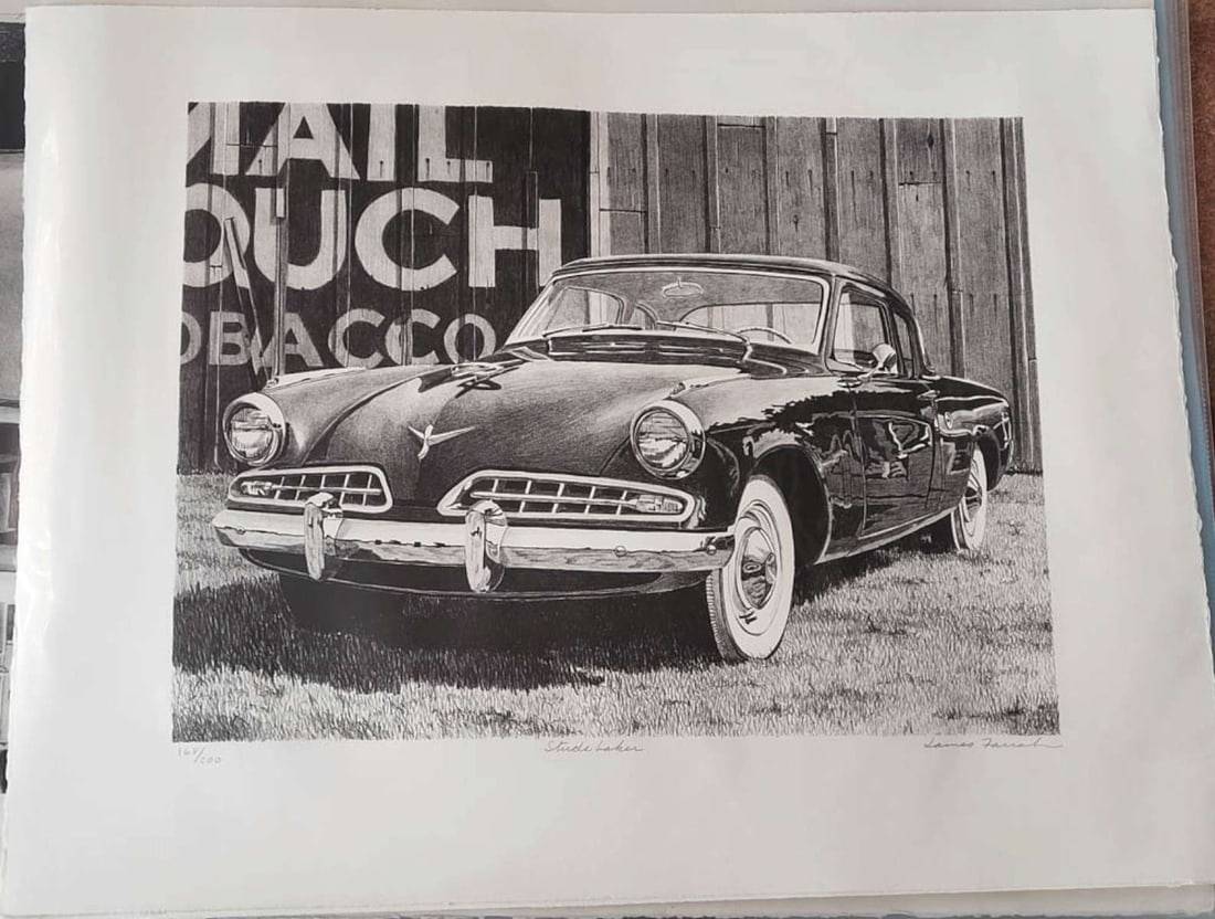vintage automobile limited edition artwork print (1 of 7)