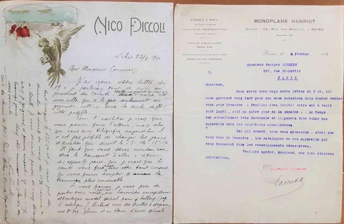 antique aviation automobile ephemera rare (1 of 6)