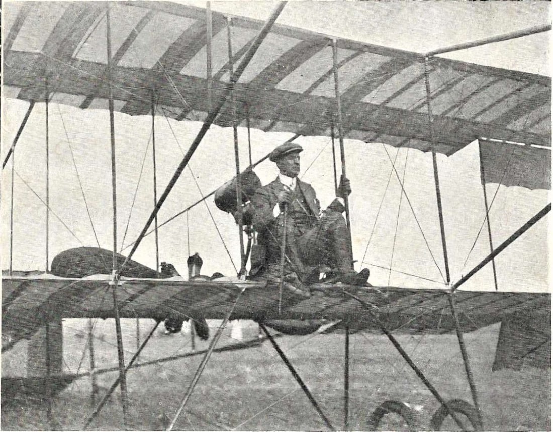 ca.1910 aviation proof photograph rare: This is a rare and highly uncommon ca. 1910 "proof" photograph of an aviator at the controls of his biplane. We have never seen another photo like this, and assume that it was some kin