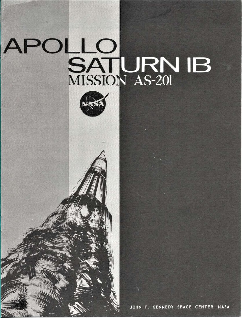 space 1966 Saturn moon rocket first complete launch (1 of 7)