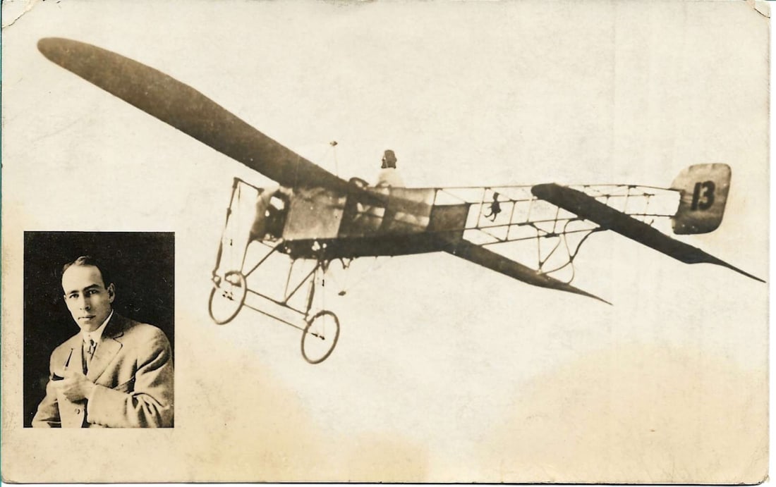 1911 aviation Earl Ovington 1st airmail SIGNED rppc (1 of 2)
