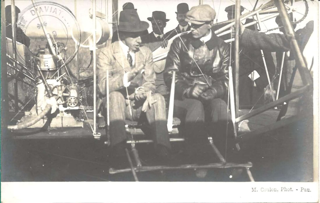 1909 Wright school of aviation rppc ink-stamped (1 of 4)