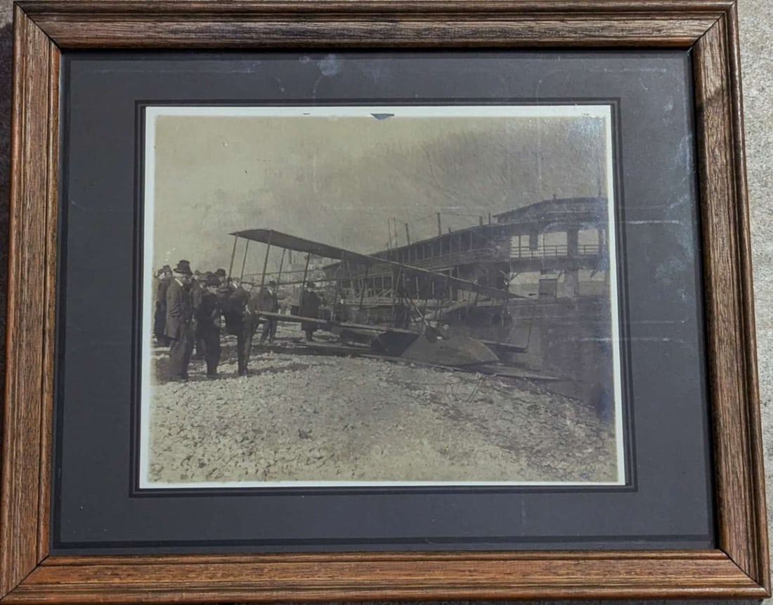1914 aviation Benoist Airboat photograph Tony Jannus RARE (1 of 6)